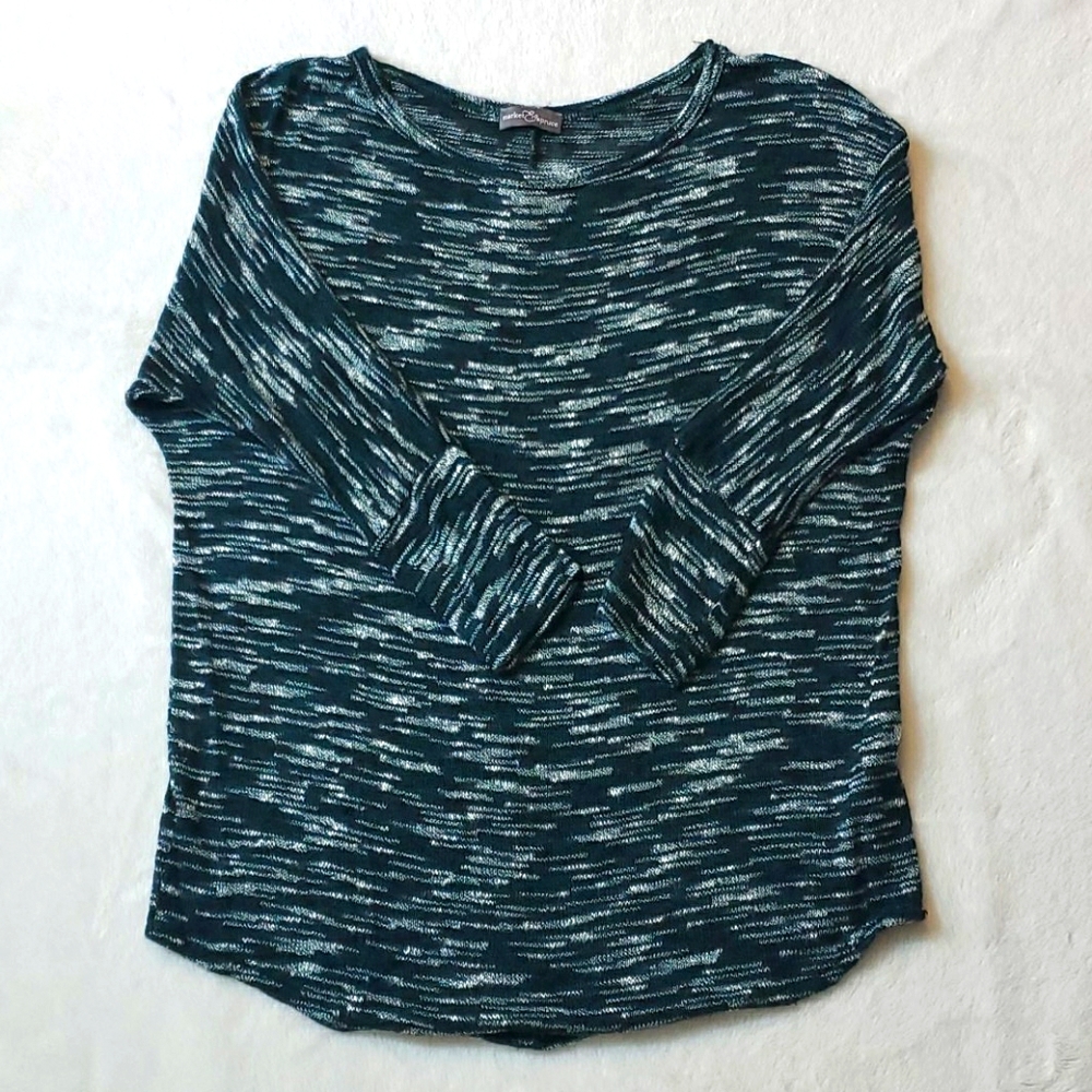 Market & Spruce green marled sweater